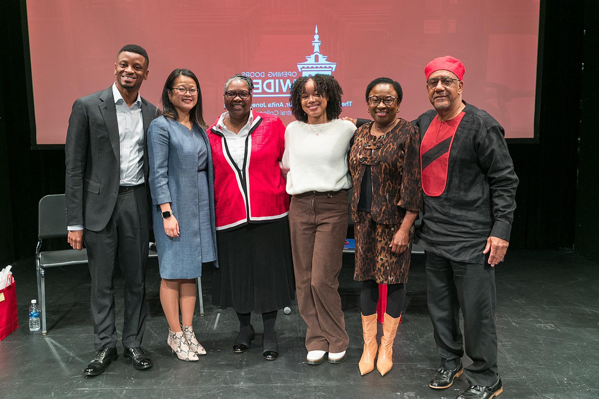 Panelists from the roundtable at President Anita Thomas' inauguration.