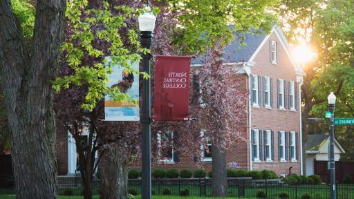 Building on North Central College campus