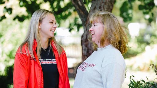 Student and mom