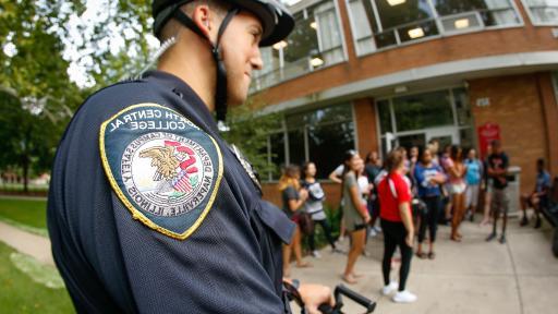 campus safety officer on segway