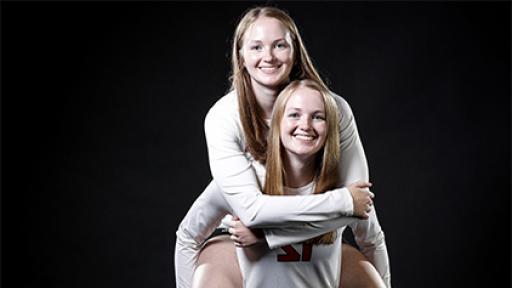 North Central student-athletes Abbi and Maddi Barickman.